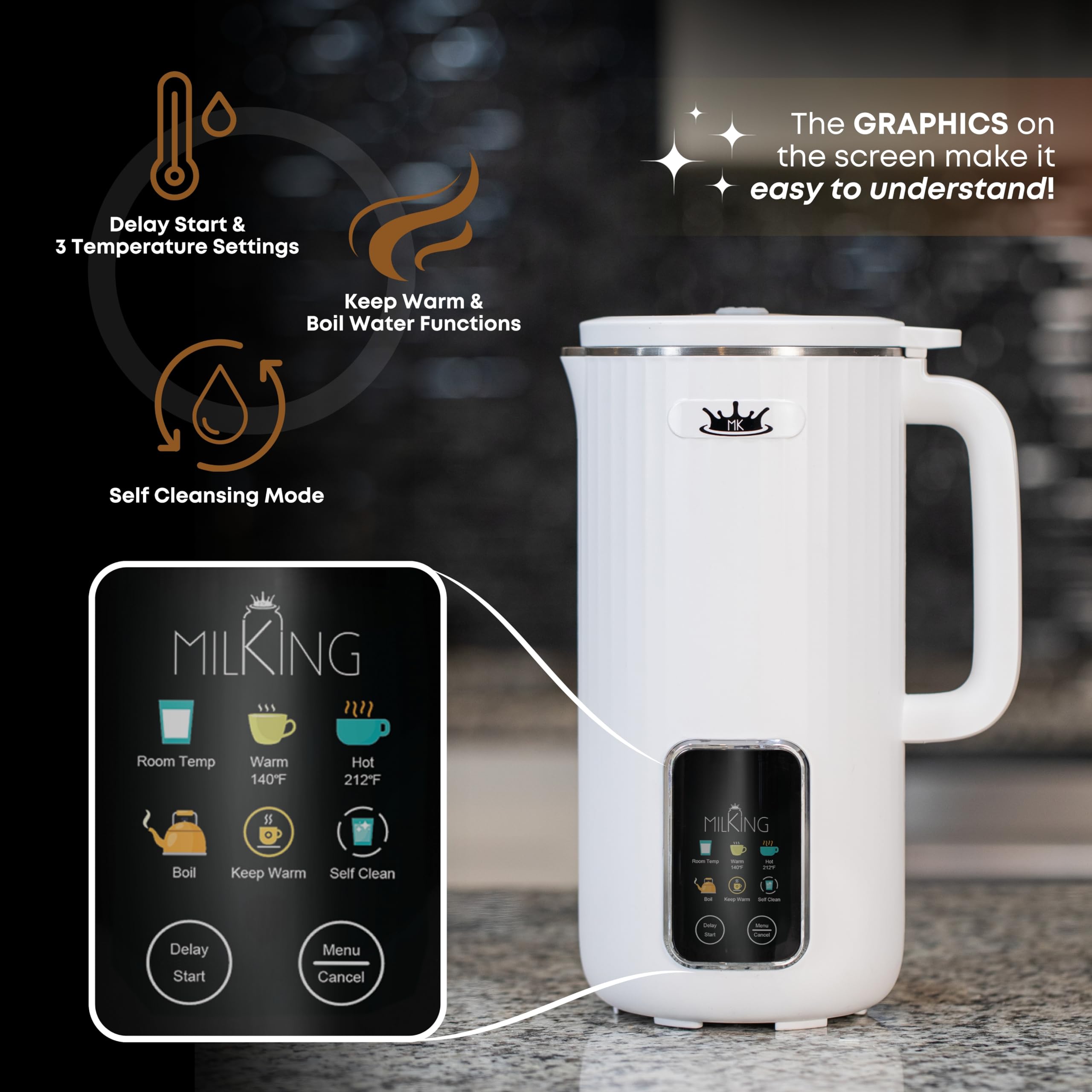 Amazon | MilKing XXLarge 40 1/2オンス ナッツミルクメーカー